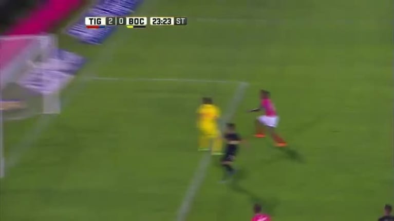 El gol en contra de Silva para el 2 a 0 de Tigre