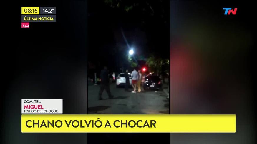 Volvió a chocar Chano Charpentier