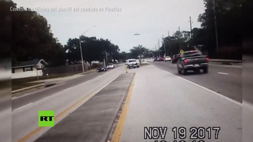 Aterrizó de emergencia en una calle de Florida