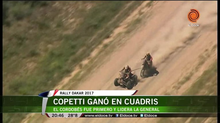 El cordobés Copetti lidera el Dakar tras la segunda etapa