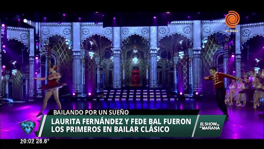 Fede Bal y Laurita Fernández bailaron clásico