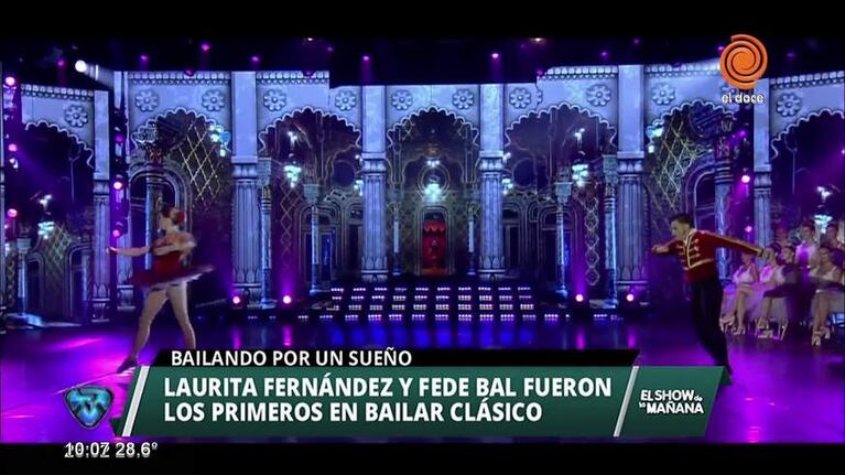 Fede Bal y Laurita Fernández bailaron clásico