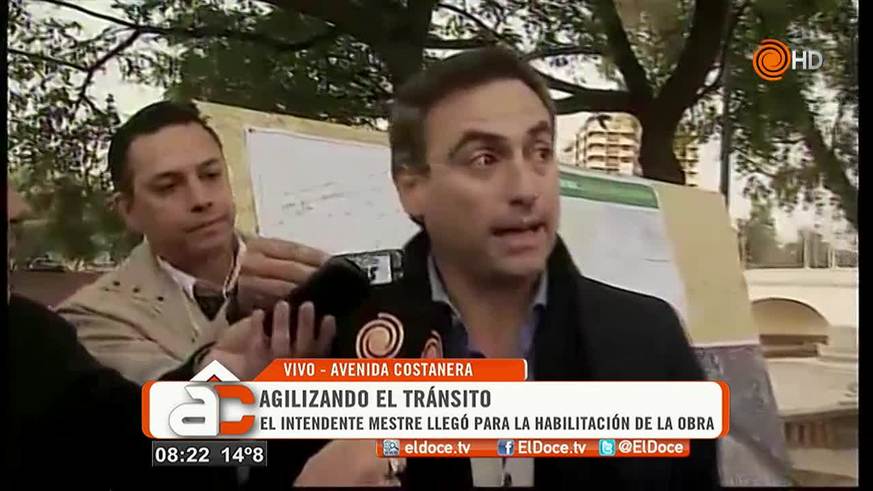 Mestre habla de los trabajos en la Costanera