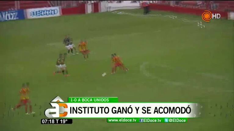 Instituto le ganó a Boca Unidos y se alejó del descenso