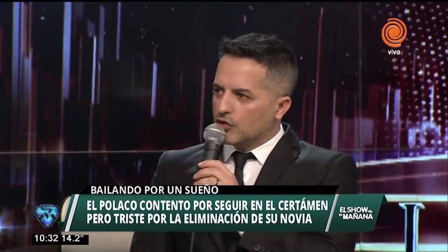 El Polaco sufre la eliminación de Silvina