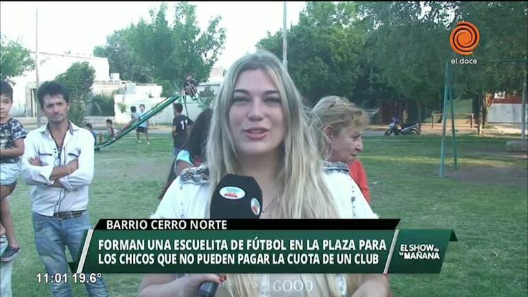 Escuela de fútbol solidaria para chicos