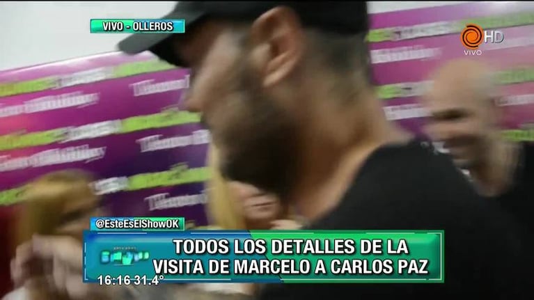 "El Tirri" se sorprendió por la visita de Marcelo Tinelli