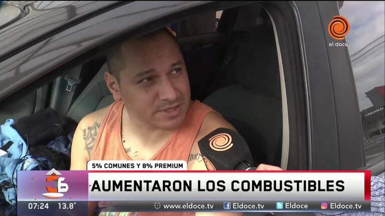 Otra vez aumentó la nafta