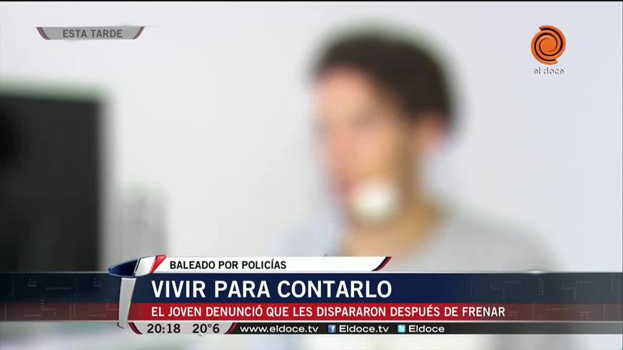 La versión del joven baleado en una persecución