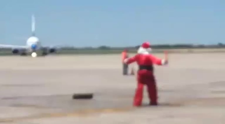 El Papá Noel del Aeropuerto Córdoba