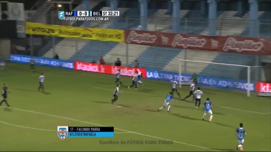 Gol de Parra para Rafaela contra Belgrano