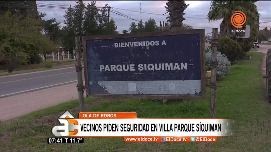 Parque Síquiman: reclaman por inacción de la Policía