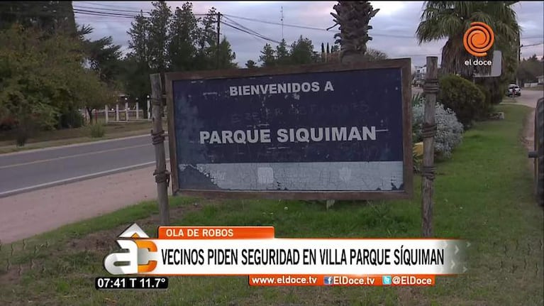 Parque Síquiman: reclaman por inacción de la Policía