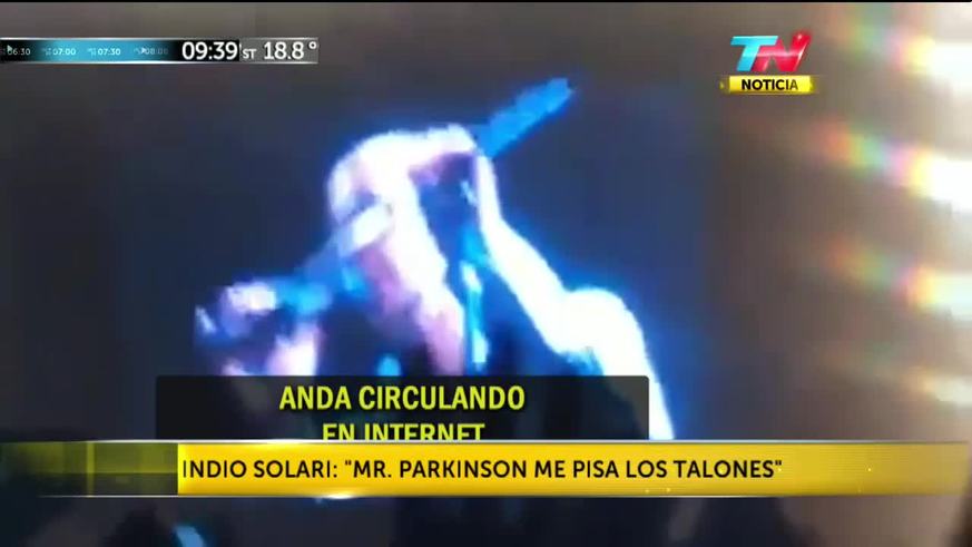 Indio Solari: "Mr Parkinson me pisa los talones"