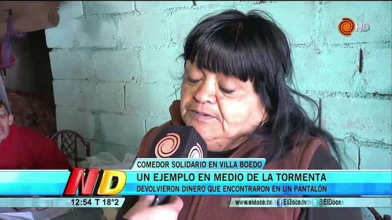 Un comedor encontró dinero y lo devolvió