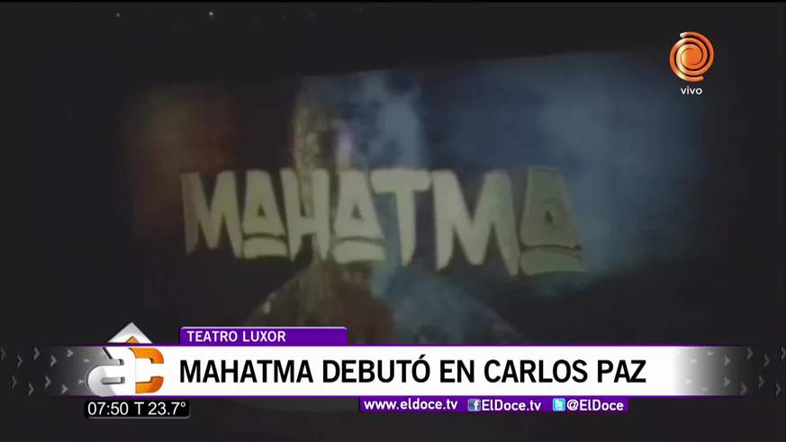 Mahatma debutó en Carlos Paz