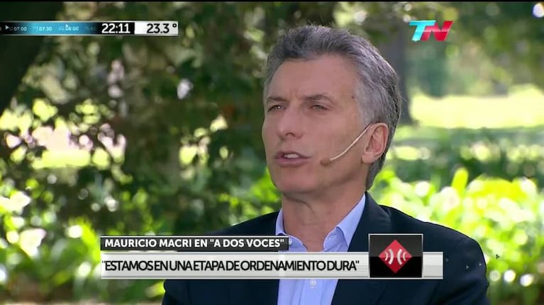 Macri: "Es una etapa de ordenamiento dura"