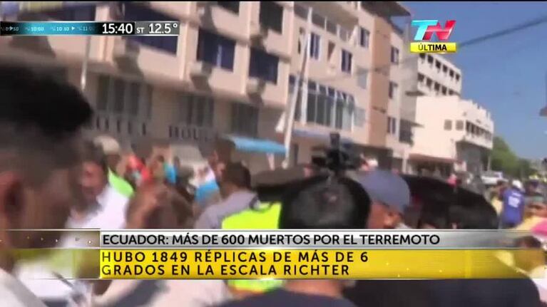 La reacción del presidente Correa ante los afectados