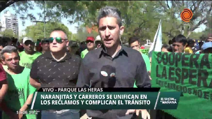 Carreros y naranjitas unifican reclamos