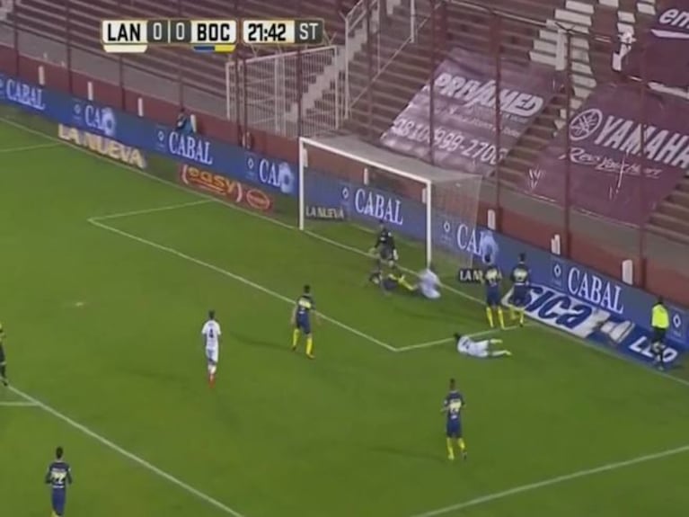 El gol de Acosta para Lanús ante Boca