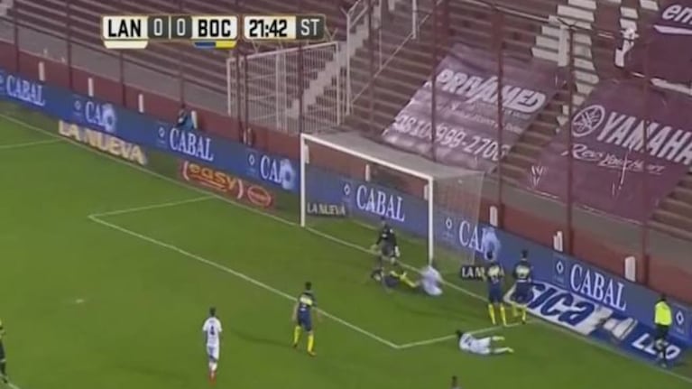 El gol de Acosta para Lanús ante Boca