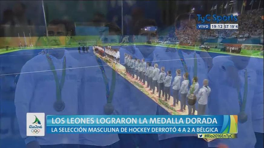 El himno tras el oro de los Leones