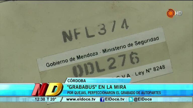 Cambios en el grabado de autopartes