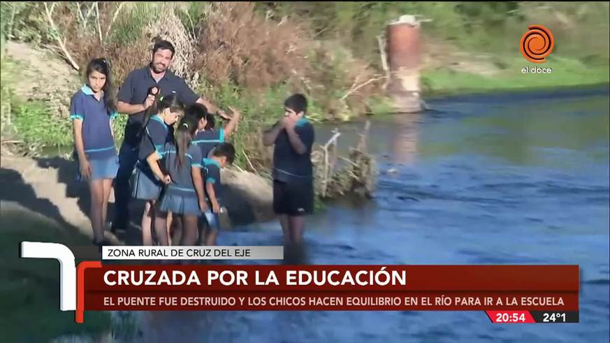 La odisea de alumnos cordobeses para llegar a la escuela