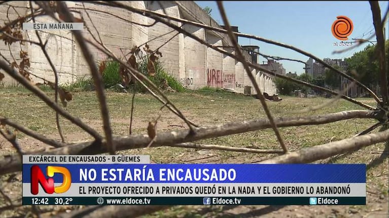 El proyecto quedó abandonado en la ex Cárcel de Encausados