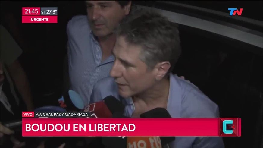 Amado Boudou habló luego de quedar en libertad