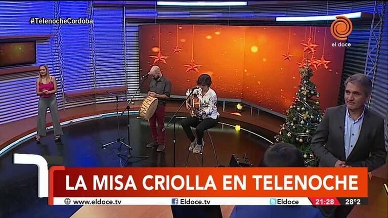 La misa criolla en Telenoche con Juan Iñaki y Clara Cantore