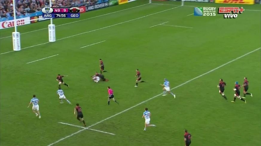 Segundo try de Juan Imhoff contra Georgia