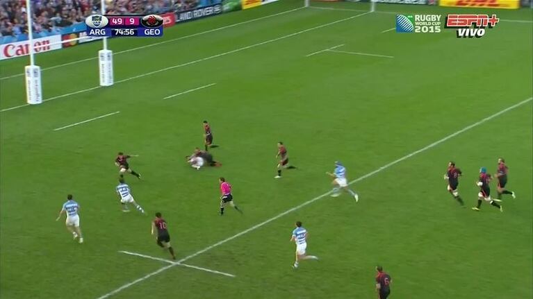 Segundo try de Juan Imhoff contra Georgia