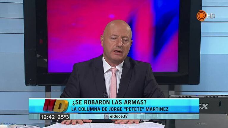 Jorge "Petete" Martínez: ¿Se robaron las armas?