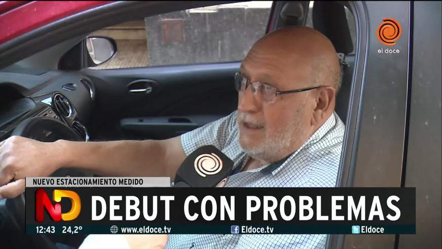 Estacionamiento medido, un debut con complicaciones