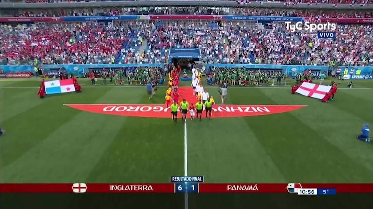 Inglaterra goleó a Panamá y se clasificó a octavos de final