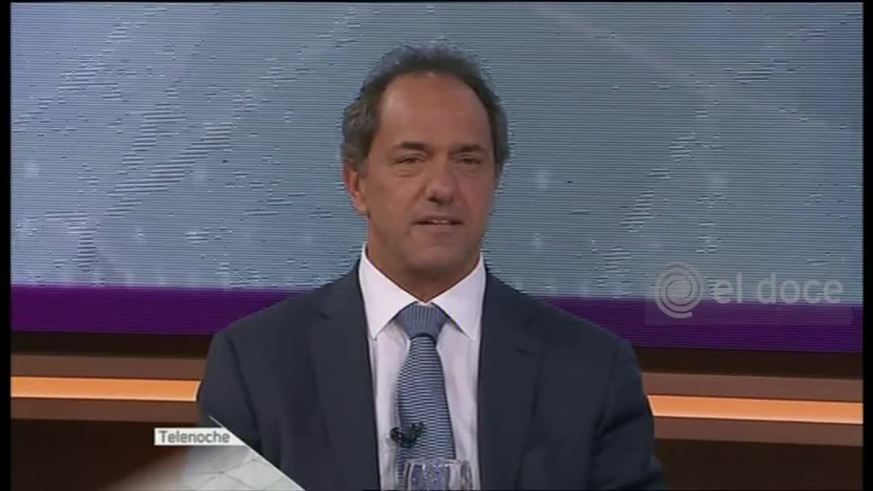 Scioli: “Jamás apelaría al miedo”