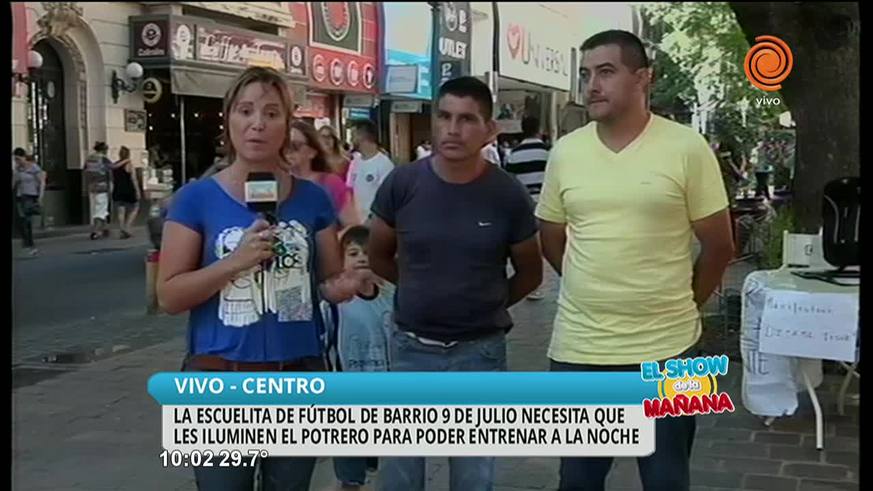 Escuelita de fútbol necesita luminarias