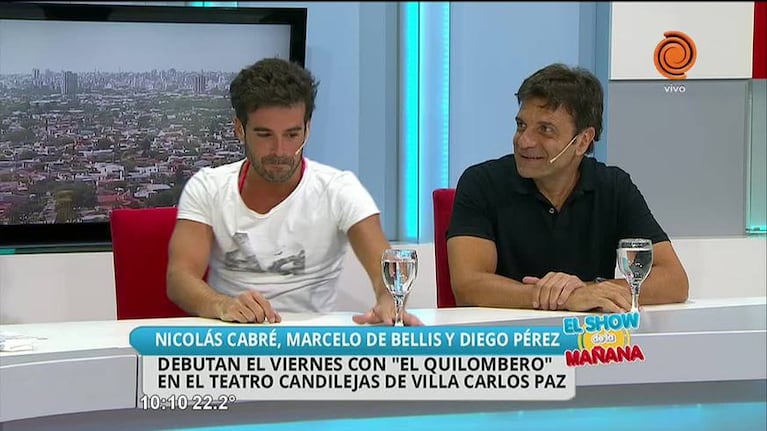 Cabré, De Bellis y Pérez en "El Quilombero"