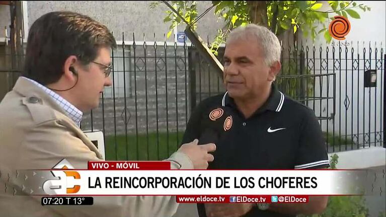 Transporte urbano: reincorporan a choferes despedidos