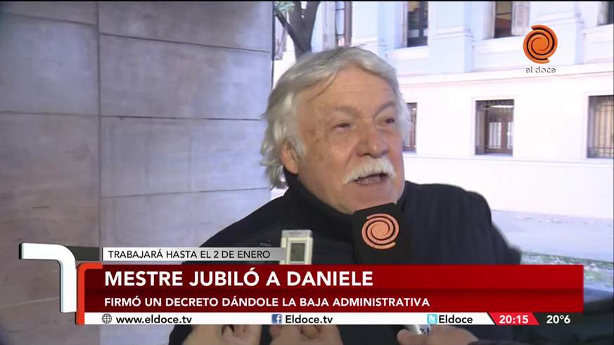 Mestre sobre Daniele: "Se le ha otorgado la jubilación"