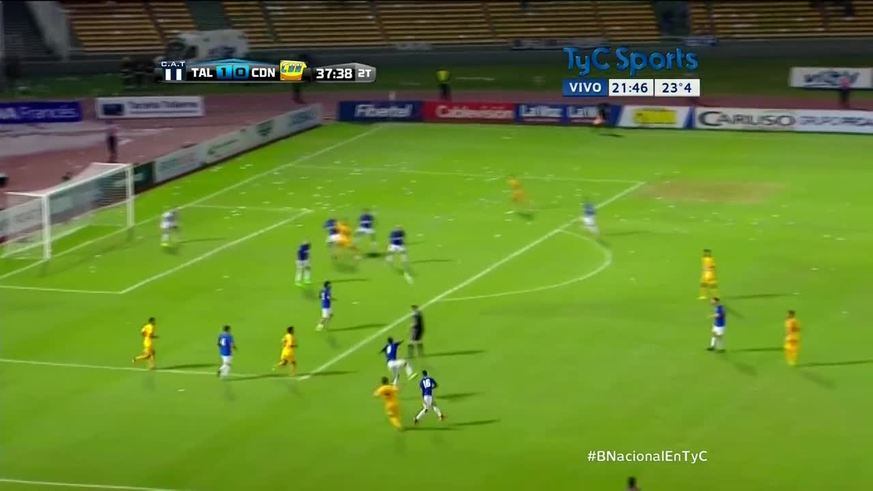 El gol de Crucero ante Talleres