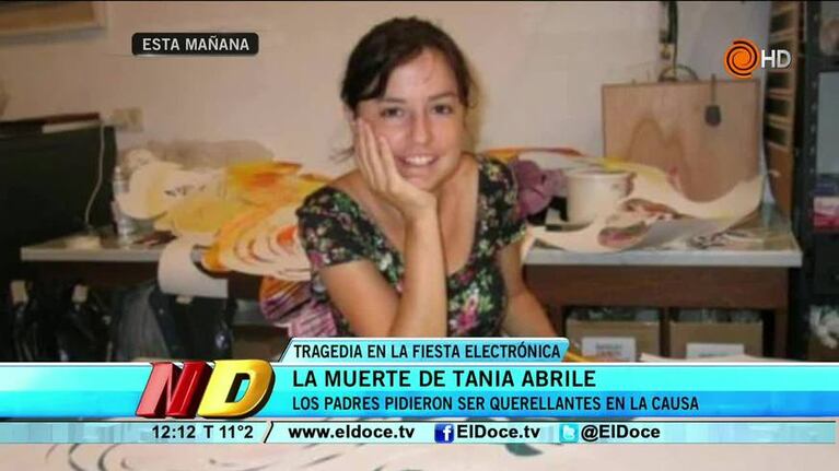 "Tania era super sana, no se drogaba"