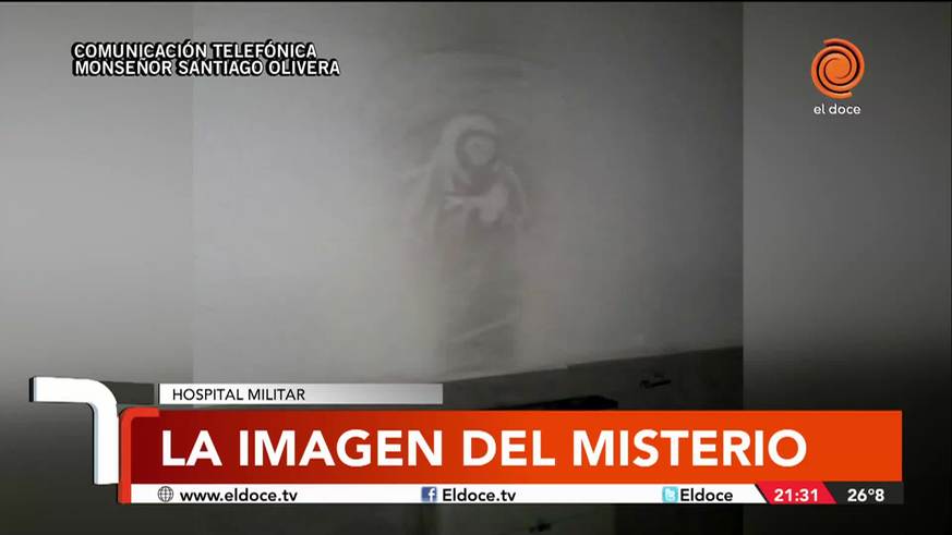 La imagen en el hospital: "Tiene una similitud con San La Muerte"