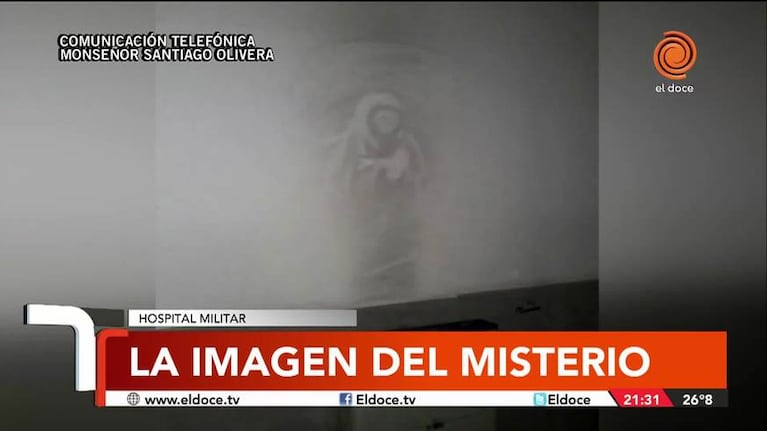 La imagen en el hospital: "Tiene una similitud con San La Muerte"