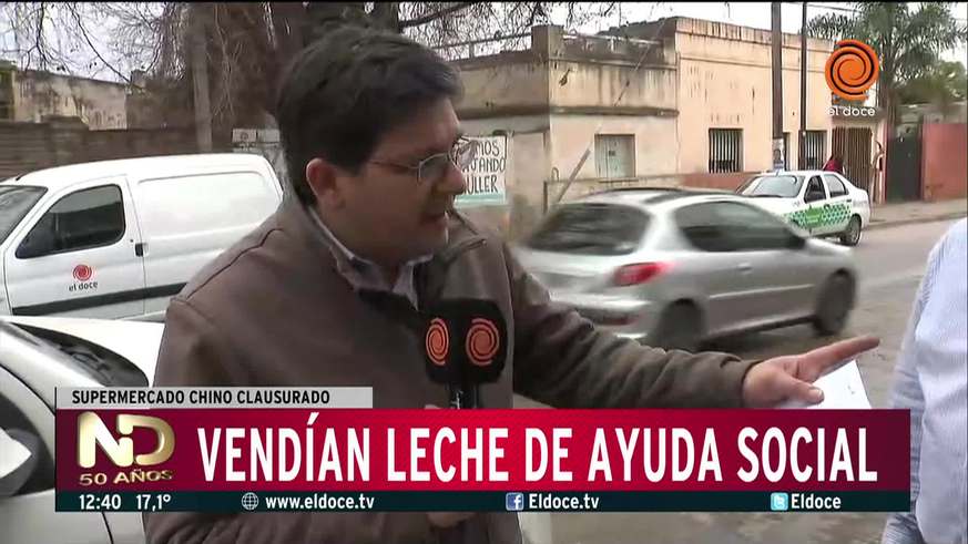 Clausuraron un súper chino que vendía leche de ayuda social