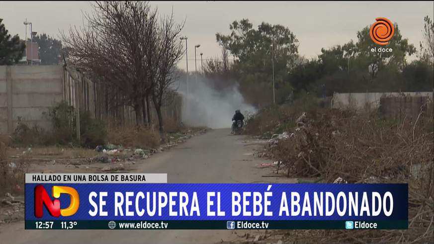 Se recupera el bebé abandonado