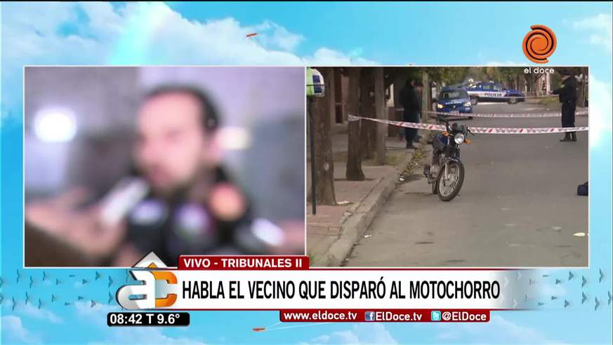 La palabra del vecino imputado por la muerte del motochoro en 1º de Mayo