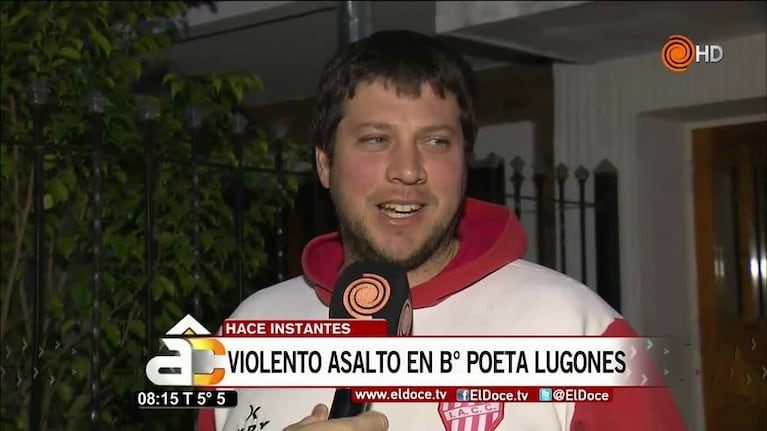 Poeta Lugones: los ladrones picaneraon a un vecino