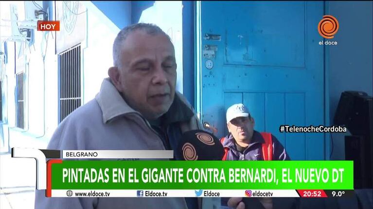 Hinchas de Belgrano repudiaron las pintadas en el Gigante